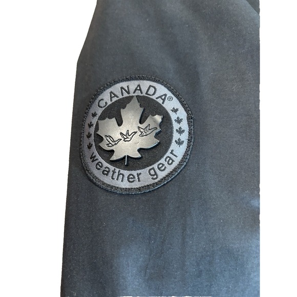 Canada Weathergear triple goose black long parka womens' sz small cinched waist - Picture 5 of 14